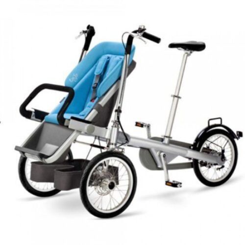 2 in 1 Bike and Pushchair-blue