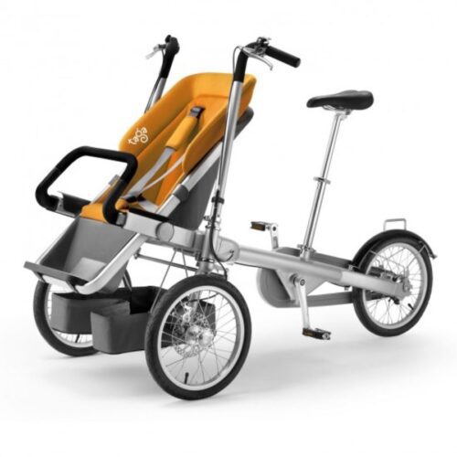 2 in 1 Bike and Pushchair-orange