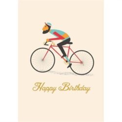 Le Bicycle Birthday Greeting Card