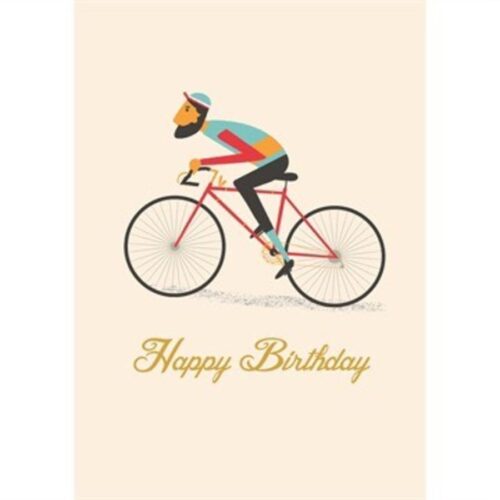 Le Bicycle Birthday Greeting Card