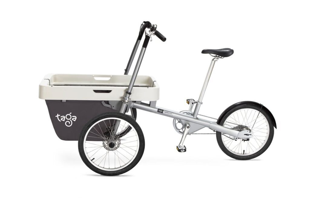 taga family cargo-bike single seater with basket