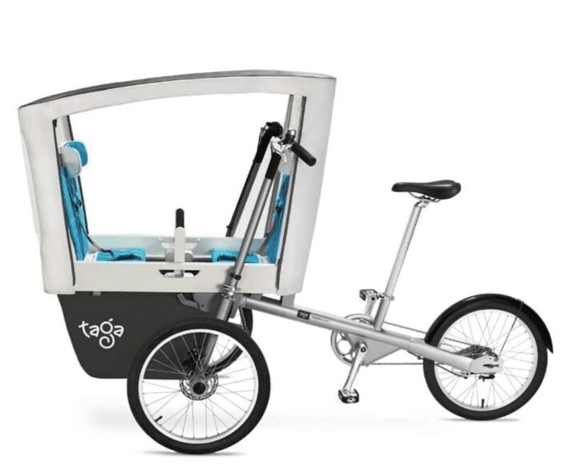 taga family cargo-bike single seater electric with canopy