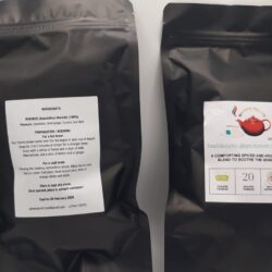 Bag of 20 Rooibos tea bags -Dandelion, root ginger, turmeric and mint